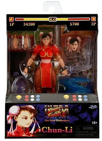 ULTRA STREET FIGHTER II: THE FINAL CHALLENGERS ACTION FIGURE CHUN-LI PLAYER 2 RED VER. 15 CM