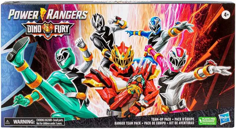 POWER RANGERS DINO FURY TEAM UP PACK, 6-INCH ACTION FIGURES