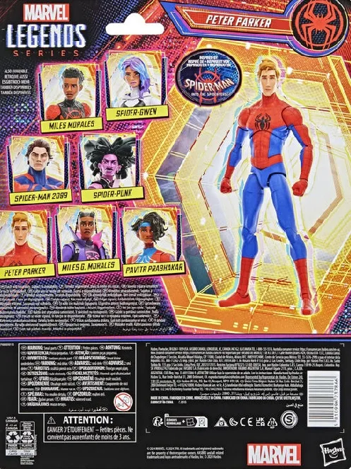 SPIDER-MAN: ACROSS THE SPIDER-VERSE MARVEL LEGENDS ACTION FIGURE PETER PARKER 15 CM