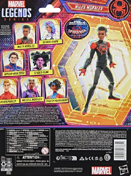 SPIDER-MAN: ACROSS THE SPIDER-VERSE MARVEL LEGENDS ACTION FIGURE MILES MORALES 15 CM