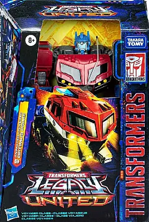 TRANSFORMERS GENERATIONS LEGACY UNITED VOYAGER CLASS ACTION FIGURE ANIMATED UNIVERSE OPTIMUS PRIME 18 CM