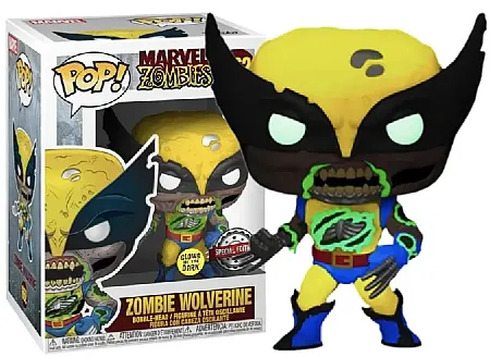 FUNKO POP! MARVEL VINYL FIGURE ZOMBIE WOLVERINE EXCLUSIVE (GLOW IN THE DARK) 9 CM