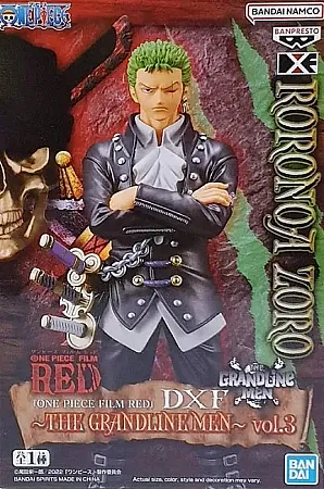 ONE PIECE FILM RED BANPRESTO DXF - THE GRANDLINE MEN VOL. 3 FIGURE RORONOA ZORO 17 CM
