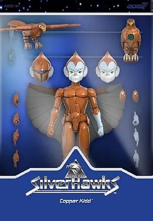 SILVERHAWKS ULTIMATES ACTION FIGURE WAVE 2 COPPER KIDD (CARTOON ACCURATE) 18 CM