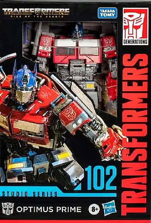 TRANSFORMERS: RISE OF THE BEASTS GENERATIONS STUDIO SERIES VOYAGER CLASS ACTION FIGURE - OPTIMUS PRIME 17 CM