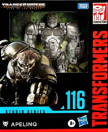 TRANSFORMERS: RISE OF THE BEASTS GENERATIONS STUDIO SERIES LEADER CLASS ACTION FIGURE - APELINQ 22 CM