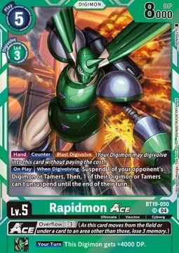 Rapidmon Ace - BT19-050 - Super Rare