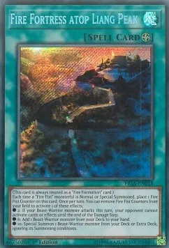 Fire Fortress Atop Liang Peak - FIGA-EN018 - Secret Rare