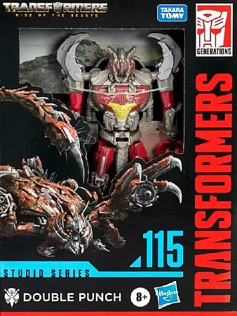 TRANSFORMERS: RISE OF THE BEASTS GENERATIONS STUDIO SERIES DELUXE CLASS ACTION FIGURE - DOUBLE PUNCH 11 CM