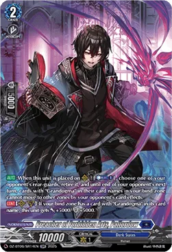 Preacher of Forbidden Arts, Pallordow - DZ-BT06-SR14 - Silver Rare