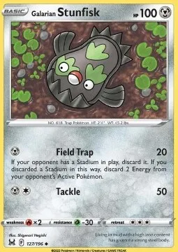 Galarian Stunfisk (LOR 127) - Uncommon (Foil)