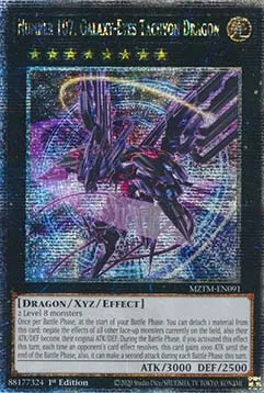 Number 107: Galaxy-Eyes Tachyon Dragon - MZTM-EN091 - Quarter Century Secret Rare