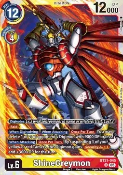 ShineGreymon - BT21-045 - Rare