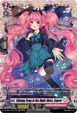 Shining Song in the Night Skies, Coprni - DZ-BT07-FR47 - Frame Rare