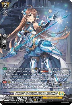 Knight of Bright Blade, Religial - DZ-BT07-SR28 - Silver Rare