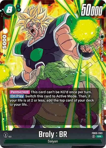 Broly : BR - FB06-063 - Super Rare