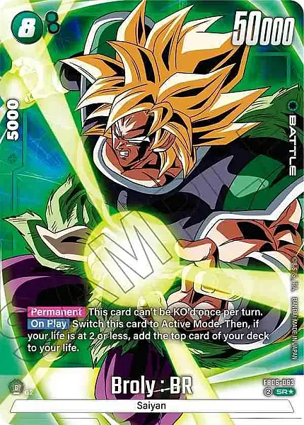 Broly : BR - FB06-063 (Alternate Art) - Super Rare