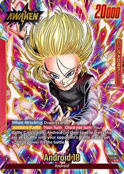 Android 18  - FB06-001 - Leader (Alternate Art)