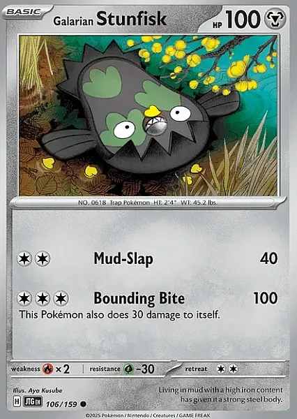 Galarian Stunfisk (JTG 106) - Common (Foil)