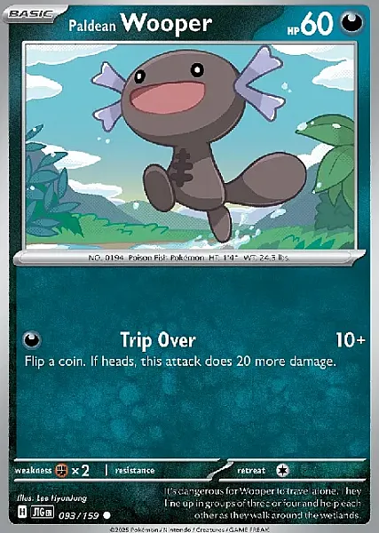 Paldean Wooper (JTG 093) - Common (Foil)