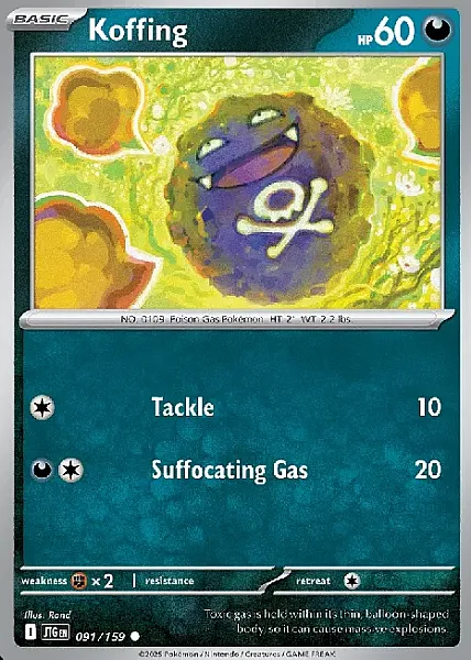 Koffing (JTG 091) - Common (Foil)