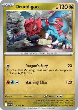 Druddigon (JTG 115) - Common (Foil)