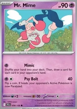 Mr Mime (JTG 058) - Common (Foil)
