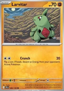 Larvitar (JTG 080) - Common (Foil)