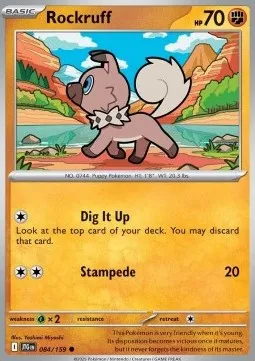 Rockruff (JTG 084) - Common (Foil)