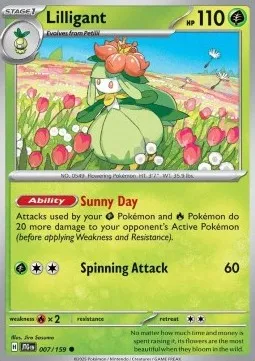Lilligant (JTG 007) - Common (Foil)