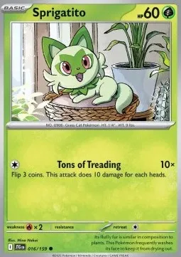 Sprigatito (JTG 016) - Common (Foil)