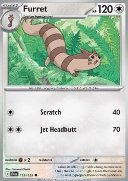 Furret (JTG 119) - Common (Foil)