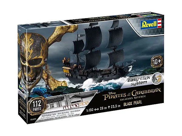 PIRATES OF THE CARIBBEAN DEAD MEN TELL NO TALES EASY-CLICK MODEL KIT 1/150 BLACK PEARL 26 CM
