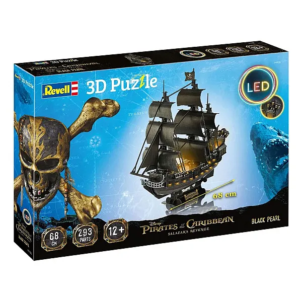 PIRATES OF THE CARIBBEAN DEAD MEN TELL NO TALES 3D PUZZLE BLACK PEARL LED EDITION 68 CM