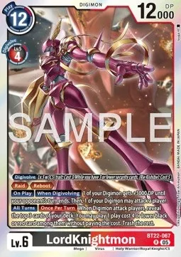 LordKnightmon - BT22-067 - Rare