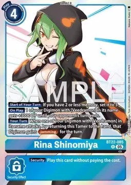 Rina Shinomiya - BT22-085 - Rare