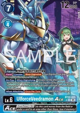 UlforceVeedramon Ace - BT22-025 - Alternative Rare