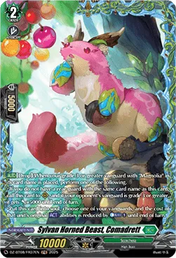 Sylvan Horned Beast, Comadrett - DZ-BT08-FR37 - Frame Rare