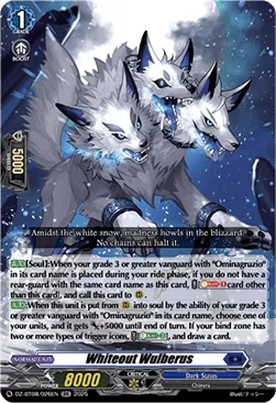 Whiteout Wulberus - DZ-BT08-026 - Double Rare