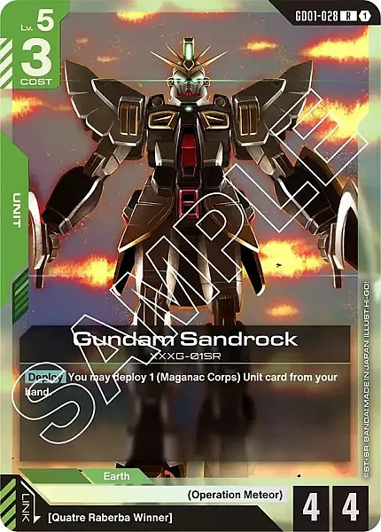 Gundam Sandrock - GD01-028 - Rare