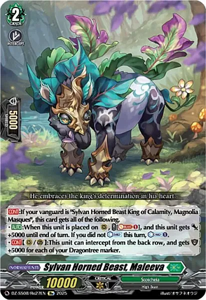 Sylvan Horned Beast, Maleeva - DZ-SS08-Re27 - RE