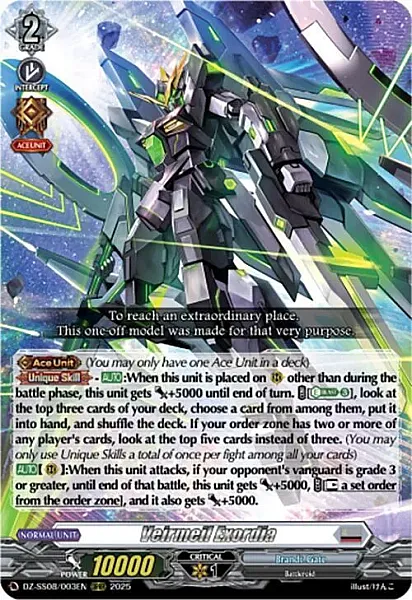 Veirmeil Exordia - DZ-SS08-003 - Over Triple Rare