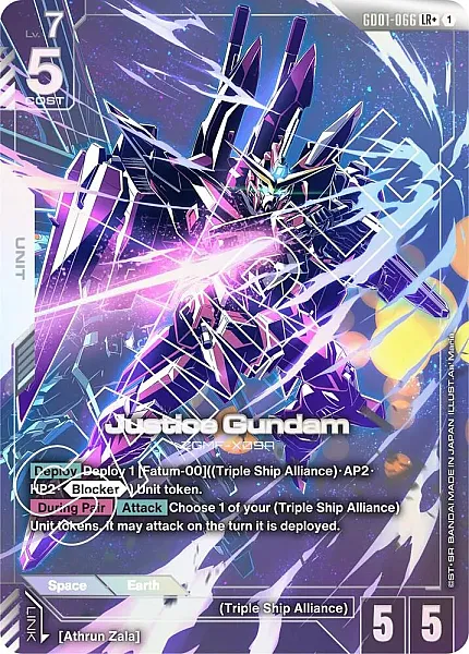 Justice Gundam - GD01-066 - Legend Rare (Alternative Art)