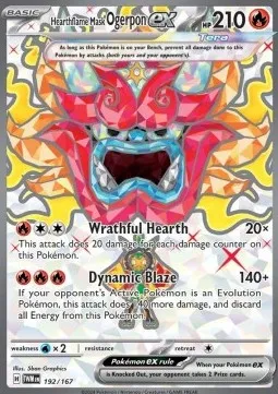 Hearthflame Mask Ogerpon ex (TWM 192) - Ultra Rare