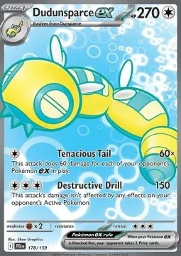 Dudunsparce ex (JTG 178) - Ultra Rare