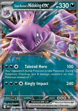 Team Rockets Nidoking ex (DRI 119) - Double Rare