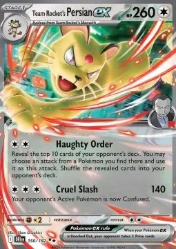Team Rockets Persian ex (DRI 150) - Double Rare