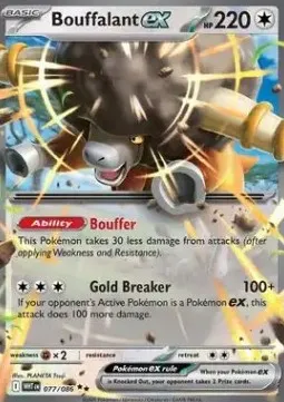 Bouffalant ex (WHT 077) - Double Rare