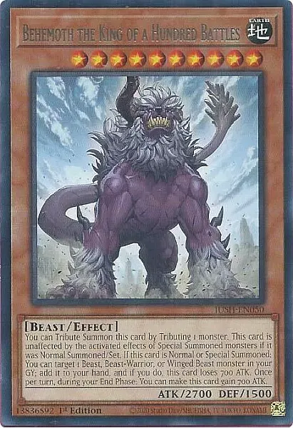 Behemoth the King of a Hundred Battles - JUSH-EN050 - Super Rare