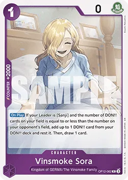 Vinsmoke Sora - OP12-062 - Rare